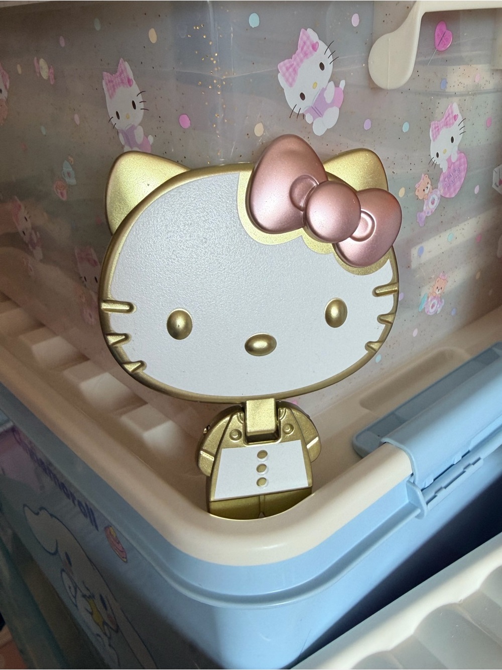 Hello Kitty Gold & Pink Mirror